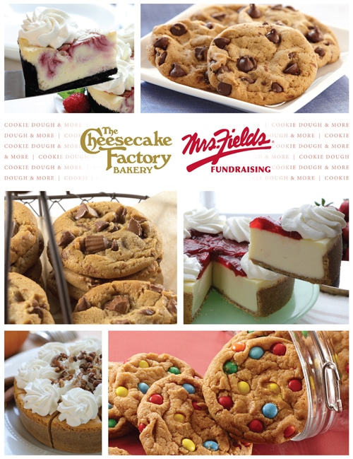 The Cheesecake Factory Bakery & Mrs. Fields Fundraising Brochure Cover Image