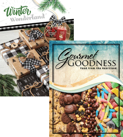 Winter Wonderland and Gourmet Goodness fundraising brochures